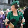La princesse Anne - Les invités arrivent à la chapelle St. George pour le mariage de la princesse Eugenie d'York et Jack Brooksbank au château de Windsor, Royaume Uni, le 12 octobre 2018.