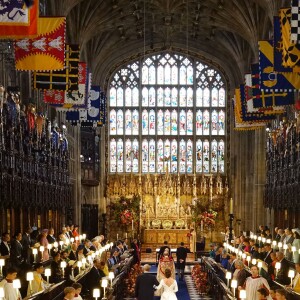 Cérémonie de mariage de la princesse Eugenie d'York et Jack Brooksbank en la chapelle Saint-George au château de Windsor, Royaume Uni le 12 octobre 2018.