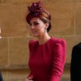 Le prince William, duc de Cambridge, et Catherine (Kate) Middleton, duchesse de Cambridge - Cérémonie de mariage de la princesse Eugenie d'York et Jack Brooksbank en la chapelle Saint-George au château de Windsor, Royaume Uni le 12 octobre 2018.