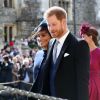 Le prince Harry, duc de Sussex, et Meghan Markle, duchesse de Sussex, après la cérémonie de leur mariage au château de Windsor, Royaume Uni, le 12 octobre 2018.