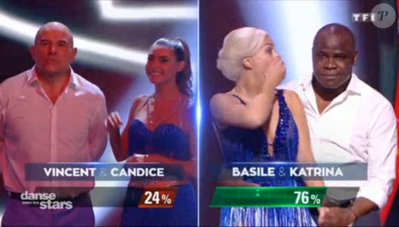 Vincent Moscato et Candice Pascal éliminés face à Basile Boli et Katrina Patchett - Danse avec les stars 9 diffusé le 13 octobre 2018 - TF1