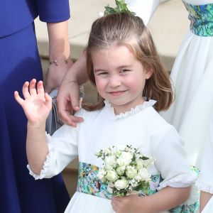 La princesse Charlotte de Cambridge - Sorties après la cérémonie de mariage de la princesse Eugenie d'York et Jack Brooksbank en la chapelle Saint-George au château de Windsor le 12 octobre 2018.