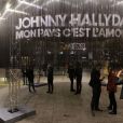 Exclusif - Borne d'écoute géante par Deezer du nouvel album de Johnny Hallyday à la Gare Saint-Lazare à Paris, le 18 octobre 2018. © CVS/Bestimage