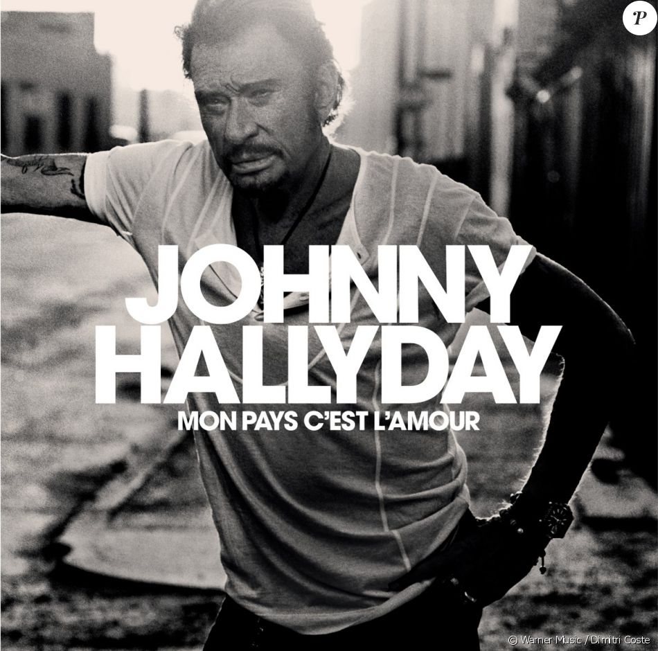 Pochette de l&#039;album posthume de Johnny Hallyday, &quot;Mon pays c&#039;est l&#039;amour&quot;, sortie prévue le 19 octobre 2018.