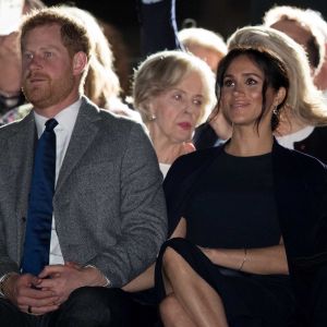 Le prince Harry, duc de Sussex, et Meghan Markle, duchesse de Sussex, enceinte, assistent à la cérémonie d'ouverture des "Invictus Games 2018" à Sydney, le 20 octobre 2018.