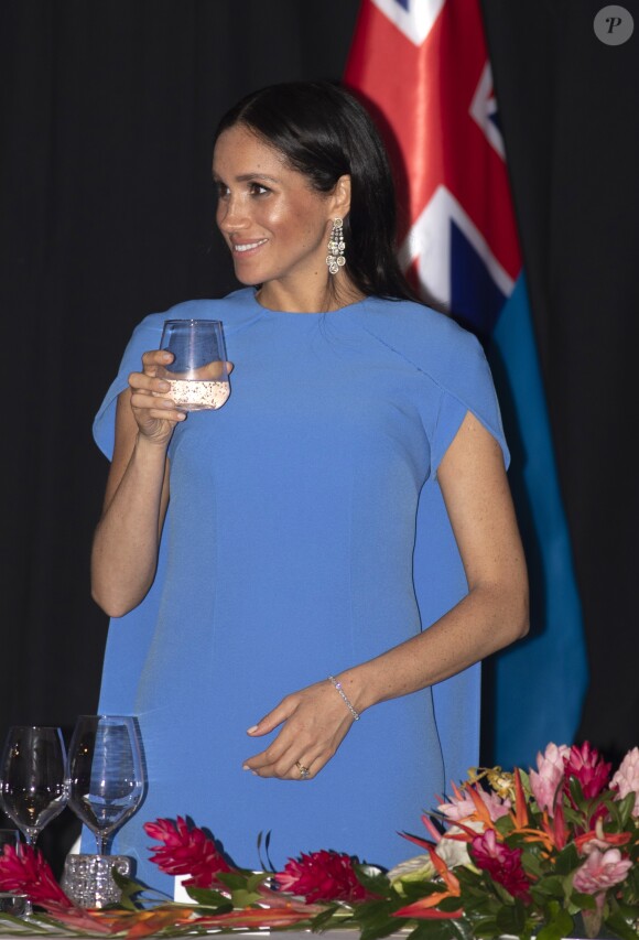 Prince Harry, the Duke of Sussex and Meghan, the Duchess of Sussex attend a reception and a State Dinner hosted by The President of Fiji. Suva, Fiji, October 23, 2018. Photo by Splash News/ABACAPRESS.COM23/10/2018 - Suva