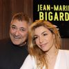 Jean-Marie Bigard et sa femme Lola Marois Bigard - Personnalités en dédicace au salon du livre "Livre Paris 2018" à Paris. Le 17 mars 2018.