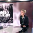 Laeticia Hallyday face à Anne-Claire Coudray dans le journal télévisé de TF1, vendredi 19 octobre 2018.