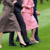 Le prince Harry, duc de Sussex, et Meghan Markle, duchesse de Sussex, enceinte assistent à une cérémonie de bienvenue traditionnelle sur les pelouses de la Government House à Wellington, en Nouvelle-Zélande le 28 octobre 2018.