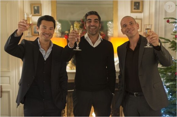 Frédéric Chau, Ary Abittan et Medi Sadoun dans Qu'est-ce qu'on a fait au bon Dieu ?