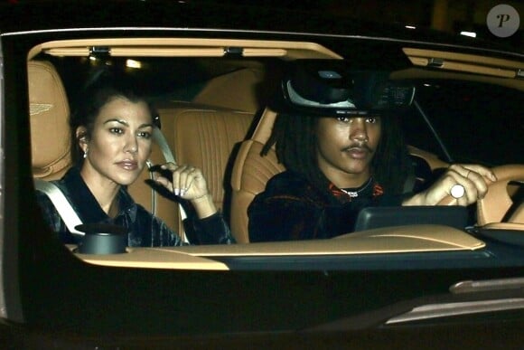 Kourtney Kardashian et son ex compagnon Luka Sabbat ont été aperçus à la sortie d'un club à Los Angeles, le 29 octobre 2018