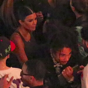 Exclusif - Luka Sabbat et Kourtney Kardashian à la galerie Off White de V.Abloh à Beverly Hills le 11 octobre 2018.