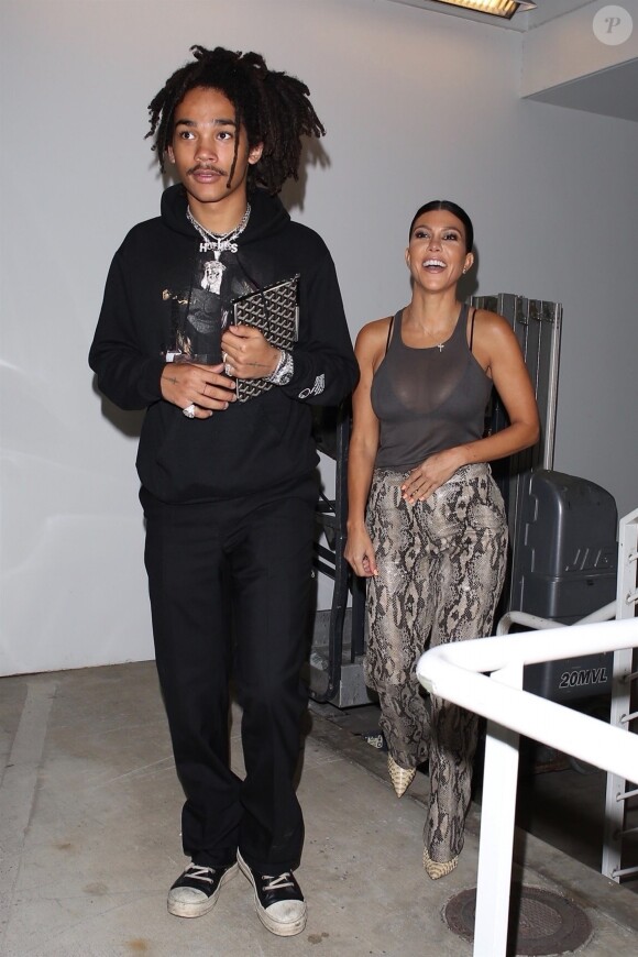 Kourtney Kardashian et Luka Sabbat sont allés visiter la galerie Virgil Abloh Off-White à Beverly Hills le 10 octobre 2018