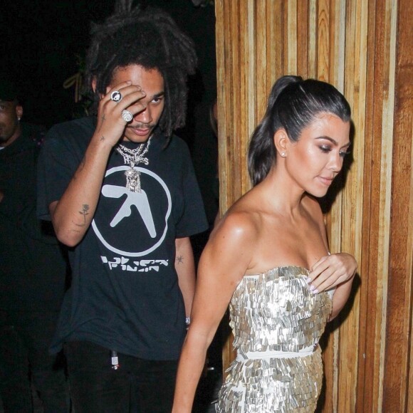 Kourtney Kardashian et Luka Sabbat à Los Angeles, le 14 septembre 2018