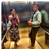 Jessica Mulroney, meilleure amie de Meghan Markle (duchesse de Sussex), et son mari Ben dans un ascenseur en Australie, photo Instagram du 21 octobre 2018.