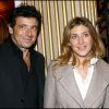 Patrick Bruel et Amanda Sthers du temps de leur mariage à Paris, le 8 cotobre 2007.