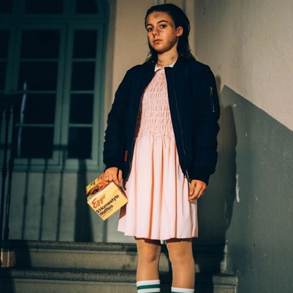 Alizée dévoile une photo de sa fille Annily pour Halloween, le 31 octobre 2018 à Ajaccio.