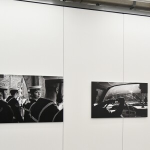 Nikos Aliagas lance son exposition "L'EPREUVE DU TEMPS - INSTANTS PHOTOGRAPHIQUES" et la sortie de son livre "L'EPREUVE DU TEMPS" sur le toit de la grande Arche de la Défense à Paris, France, le 25 octobre 2018. © Pierre Perusseau/Bestimage