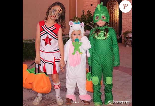 Les enfants de Megan Fox et Brian Austin Green, Noah, Journey et Bodhi, déguisés pour Halloween. Octobre 2018.