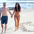Exclusif - Megan Fox et son mari Brian Austin Green en vacances sur l'île de Kailua-Kona à Hawaï le 28 mars 2018.