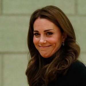 La duchesse Catherine de Cambridge (Kate Middleton) très svelte le 30 octobre 2018 à Basildon dans l'Essex pour soutenir Coach Core.