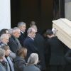 Obsèques du journaliste, animateur de télévision et animateur de radio français Philippe Gildas en la salle de la Coupole au crématorium du cimetière du Père-Lachaise à Paris, France, le 5 novembre 2018.