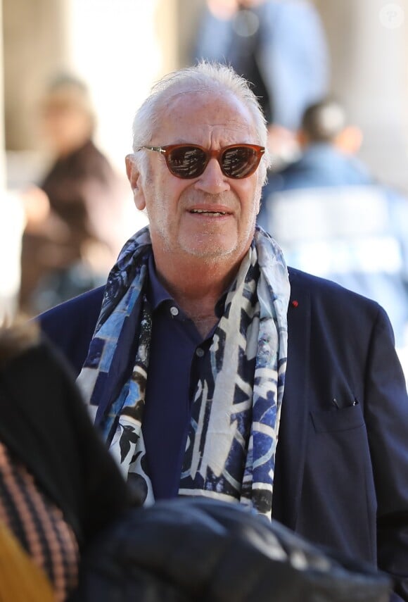 Bernard Murat - Obsèques du journaliste, animateur de télévision et animateur de radio français Philippe Gildas en la salle de la Coupole au crématorium du cimetière du Père-Lachaise à Paris, France, le 5 novembre 2018.