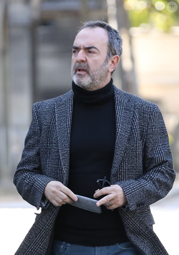 Bruno Solo - Obsèques du journaliste, animateur de télévision et animateur de radio français Philippe Gildas en la salle de la Coupole au crématorium du cimetière du Père-Lachaise à Paris, France, le 5 novembre 2018.