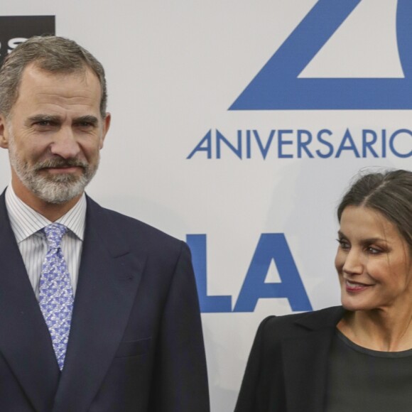 Le roi Felipe VI et la reine Letizia d'Espagne - Soirée du 20e anniversaire du quotidien "La Razón" à Madrid, le 5 novembre 2018.