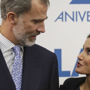 Le roi Felipe VI d'Espagne et la reine Letizia d'Espagne - Soirée du 20e anniversaire du quotidien "La Razón" à Madrid, le 5 novembre 2018.