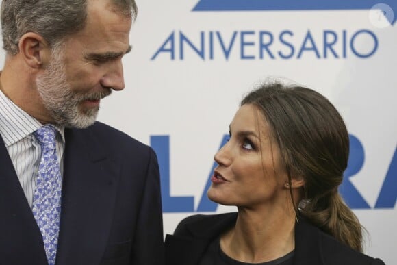 Le roi Felipe VI d'Espagne et la reine Letizia d'Espagne - Soirée du 20e anniversaire du quotidien "La Razón" à Madrid, le 5 novembre 2018.