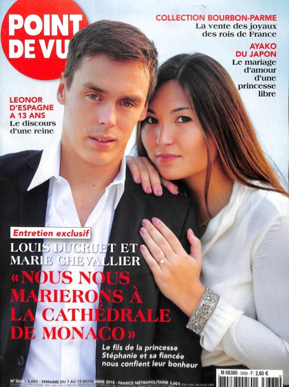 Louis Ducruet et sa fiancée Marie dans "Point de vue", en kiosques dès le 7 novembre 2018.
