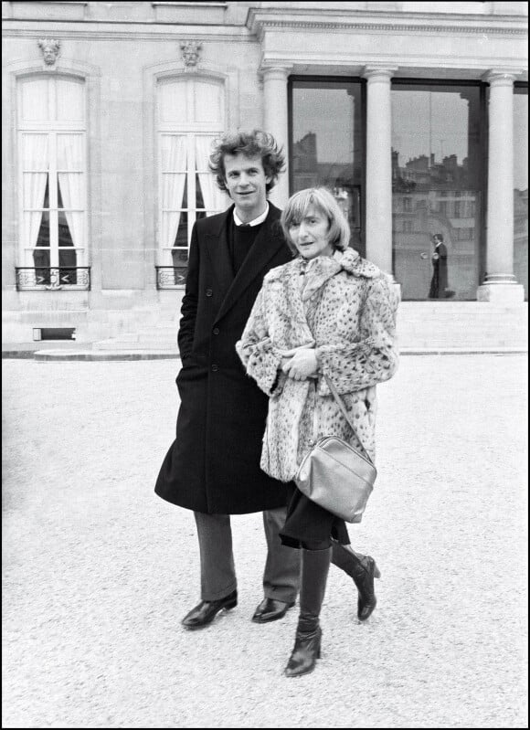 Françoise Sagan avec François Marie Banier en 1983.