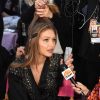 Gigi Hadid dans les coulisses du défilé Victoria's Secret 2018 à New York. Le 8 novembre 2018.