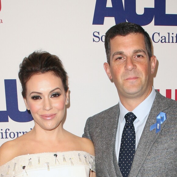 Alyssa Milano et Dave Bugliari à la soirée ACLU Bill of Rights à l'hôtel The Beverly Wilshire à Beverly Hills, le 11 novembre 2018.