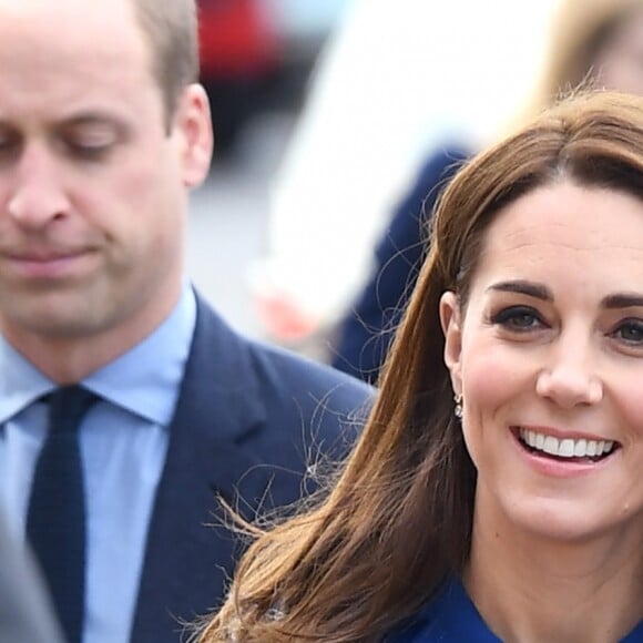 Le prince William et la duchesse Catherine de Cambridge arrivant pour l'inauguration du nouveau centre de technologie des composites de McLaren Automotive à Rotherham, le 14 novembre 2018.