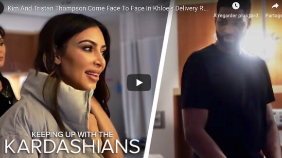 Kim Kardashian et Tristan Thompson se font face dans la salle d'accouchement de Khloé Kardashian dans le nouvel épisode de la saison 15 de "L'incroyable famille Kardashian" diffusé le 18 novembre 2018