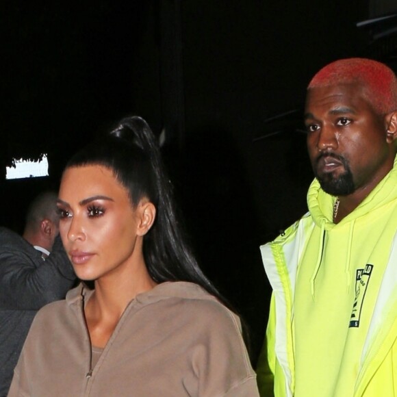 Kim Kardashian et son mari Kanye West sont allés diner en famille au restaurant The Henry à Los Angeles, le 12 novembre 2018