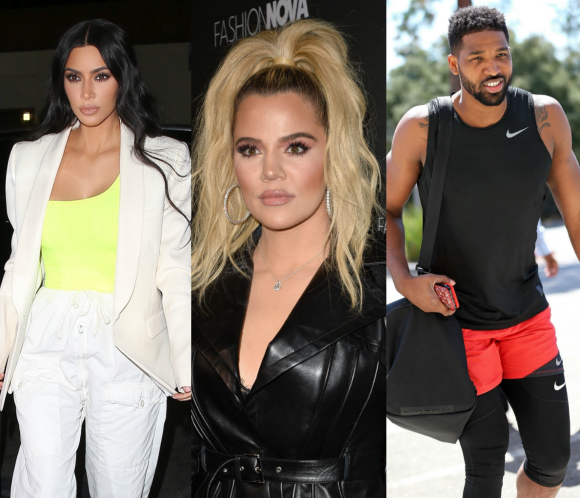 Kim Kardashian, Khloé Kardashian et Tristan Thompson.