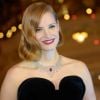 Jessica Chastain - Inauguration du sapin de Noël des Galeries Lafayette à Paris le 7 novembre 2018. © Veeren/Bestimage