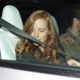 Jessica Chastain est allée dîner avec son mari Gian Luca Passi de Preposulo au restaurant Catch à Los Angeles, le 5 novembre 2017.
