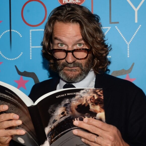 Semi-Exclusif - Frédéric Beigbeder - Lancement du livre "Illusions dangereuses" de Vitaly Malkin au Crazy Horse à Paris, le 4 juin 2018. © Rachid Bellak/Bestimage