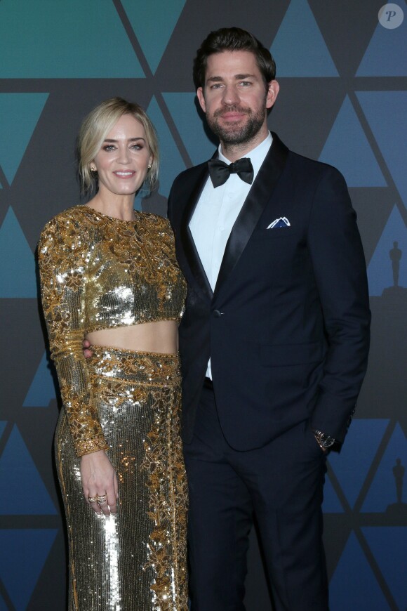 Emily Blunt et John Krasinski - 10ème soirée annuelle des Governors Awards au Hollywood and Highland Center à Hollywood, Los Angeles, le 18 novembre 2018.