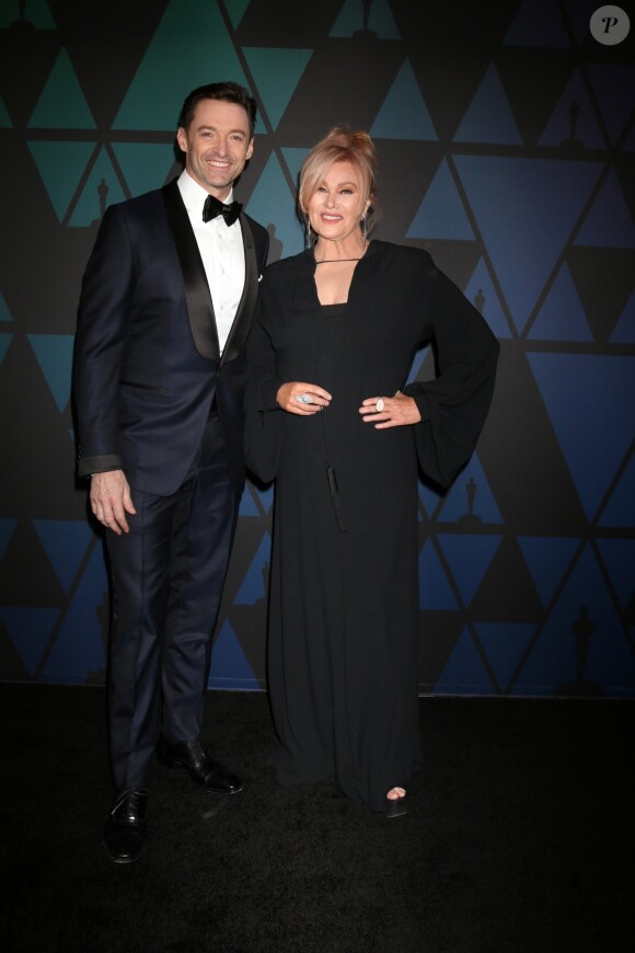 Hugh Jackman et Deborra-lee - 10ème soirée annuelle des Governors Awards au Hollywood and Highland Center à Hollywood, Los Angeles, le 18 novembre 2018.