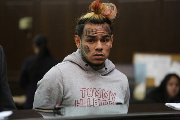 Daniel Hernandez, aka, Tekashi 69, aka 6ix9ine, appears at his arraignment in Manhattan Criminal Court on Wednesday, July 11, 2018. (Pool photo by Jefferson Siegel/New York Daily News/TNS/ABACAPRESS.COM)11/07/2018 -