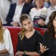 Cristiana Reali avec ses filles Elisa Huster et Toscane Huster - Enregistrement de l' émission "Vivement Dimanche" à Paris le 24 septembre 2014.