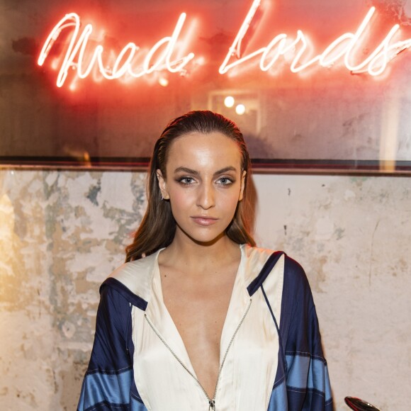 Exclusif - Carla Ginola lors du cocktail dînatoire expérimental "Guitar Players Show" organisé à la boutique Mad Lords "House of jewelry", située rue Saint Honoré. Paris, le 22 novembre 2018. © Pierre Perusseau/Bestimage