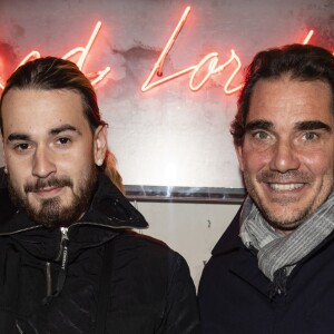 Exclusif - SCH (Julien Schwarzer) et Sébastien Farran lors du cocktail dînatoire expérimental "Guitar Players Show" organisé à la boutique Mad Lords "House of jewelry", située rue Saint Honoré. Paris, le 22 novembre 2018. © Pierre Perusseau/Bestimage