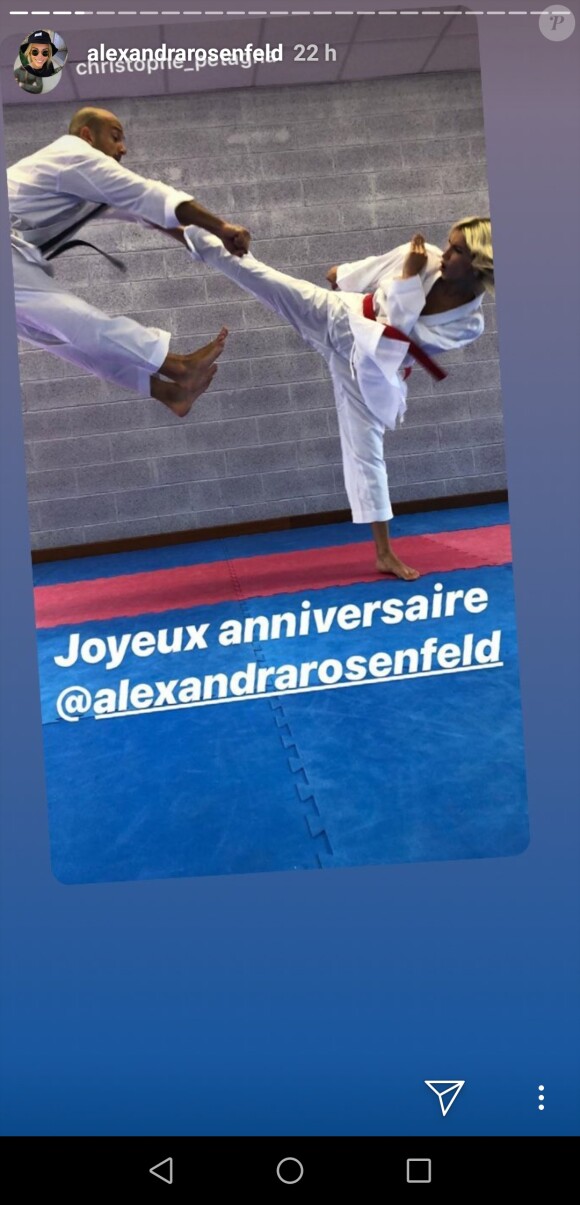 Extrait de la story d'Alexandra Rosenfeld pour son anniversaire, le 23 novembre 2018.