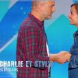 Charlie et Styl'o dans "Incroyable Talent 2018" sur M6, le 27 novembre 2018.